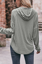 Load image into Gallery viewer, V Neck Buttoned Hoodie | 2 Colors

