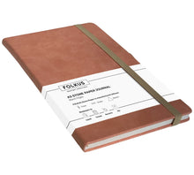 Load image into Gallery viewer, Eleanor - Salmon A5 Stone Paper Journal Vegan Leather
