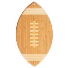 Load image into Gallery viewer, Football Shaped Cutting Board &amp; Charcuterie Serving Tray
