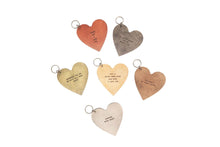 Load image into Gallery viewer, Leather Heart Keychains
