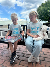 Load image into Gallery viewer, Book Worm Toddler and Youth Tee | Ice Blue
