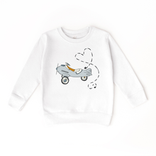 Load image into Gallery viewer, Love is in the Air Airplane Valentine&#39;s Day Kids Sweatshirt
