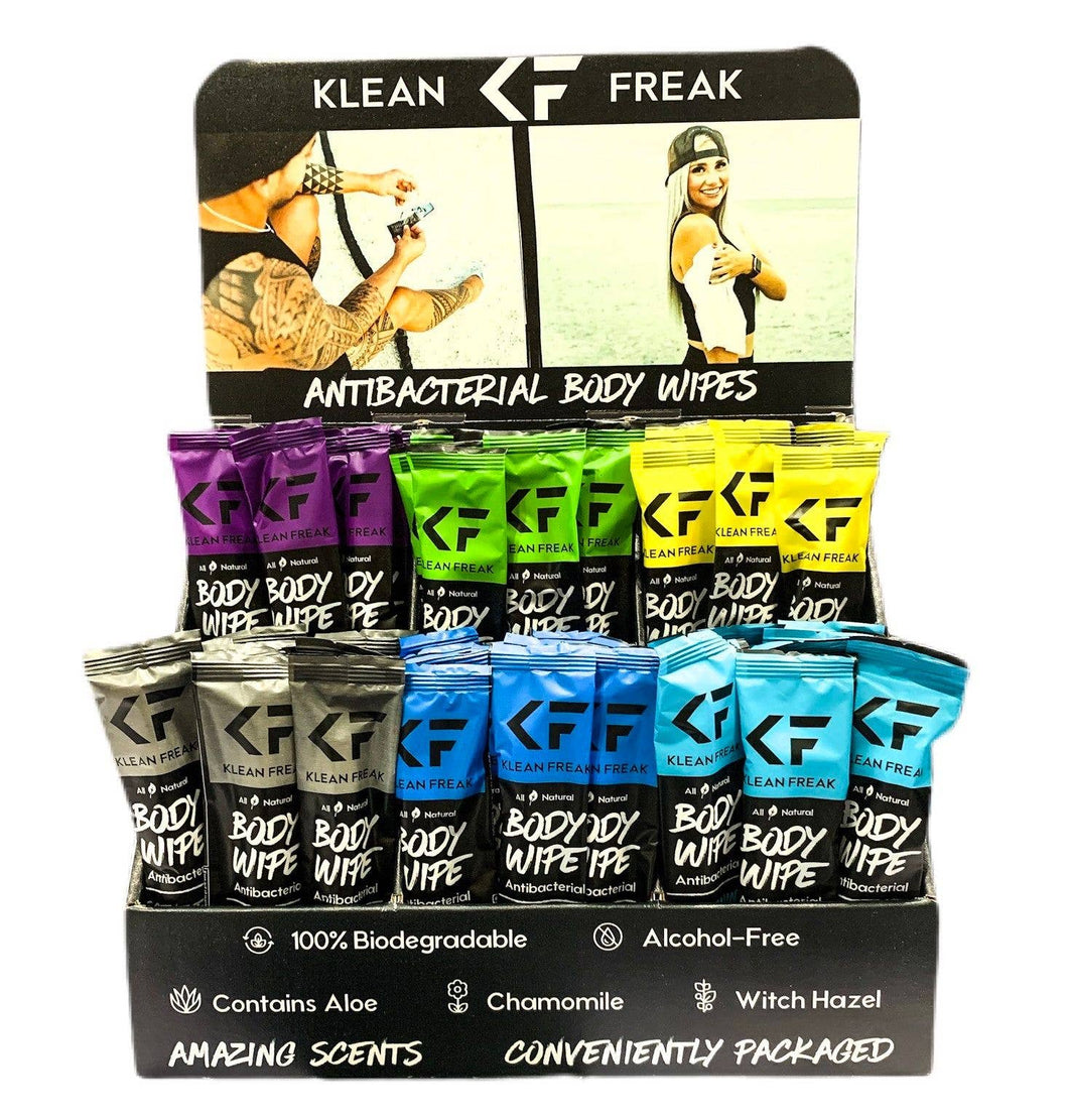 Klean Freak Antibacterial Body Wipes