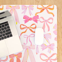 Load image into Gallery viewer, Pink Bows Desk Pad
