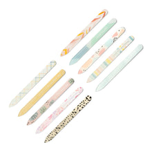 Load image into Gallery viewer, Lemon Lavender Glass Nail File | 10 Styles
