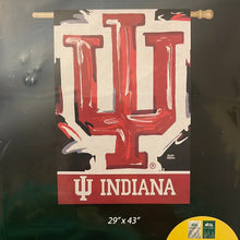 Load image into Gallery viewer, Indiana University IU House Flag by Justin Patten  V2
