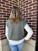 Load image into Gallery viewer, The Olive Button Cozy Top
