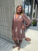 Load image into Gallery viewer, Embroidered Ruffle Dress | Coco
