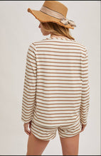 Load image into Gallery viewer, Cozy Striped Knit Two-Piece Set | Latte
