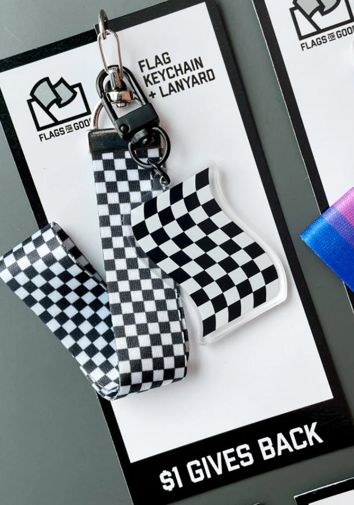 Flag Keychain + Lanyard/Wristlet