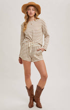Load image into Gallery viewer, Cozy Striped Knit Two-Piece Set | Latte
