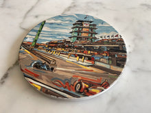 Load image into Gallery viewer, Indianapolis Motor Speedway Straightaway Stone Coaster by Justin Patten (INDY 500)
