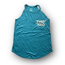 Load image into Gallery viewer, Indianapolis Motor Speedway Motion Wing and Wheel Women&#39;s Tank by Justin Patten (New 2025 Design) (Heathered Eucalyptus)
