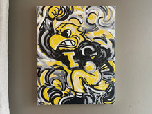 Load image into Gallery viewer, University of Iowa, Herky the Hawk, 8&quot; x 10&quot; Wrapped Canvas Print by Justin Patten
