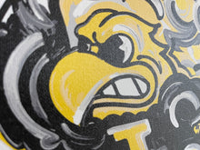 Load image into Gallery viewer, University of Iowa, Herky the Hawk, 8&quot; x 10&quot; Wrapped Canvas Print by Justin Patten
