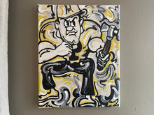 Load image into Gallery viewer, Purdue University 8&quot; x 10&quot; Purdue Pete Wrapped Canvas Print by Justin Patten
