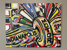 Load image into Gallery viewer, Indianapolis Motor Speedway 20&quot;x16&quot; Wing and Wheel Wrapped Canvas Print by Justin Patten

