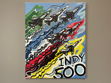 Load image into Gallery viewer, Indianapolis Motor Speedway 16&quot;x20&quot; Flyover Wrapped Canvas Print by Justin Patten
