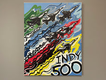 Load image into Gallery viewer, Indianapolis Motor Speedway 16&quot;x20&quot; Flyover Wrapped Canvas Print by Justin Patten
