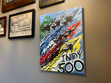 Load image into Gallery viewer, Indianapolis Motor Speedway 16&quot;x20&quot; Flyover Wrapped Canvas Print by Justin Patten
