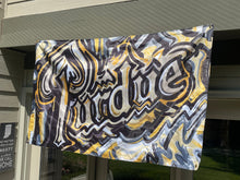 Load image into Gallery viewer, Purdue University Purdue Drum Banner Flag 5&#39; x 3&quot; by Justin Patten (4 grommets)
