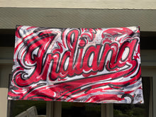 Load image into Gallery viewer, Indiana University IU Banner Flag 5&#39; x 3&#39; by Justin Patten (4 grommets)
