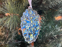 Load image into Gallery viewer, Indiana Flag Ornament by Justin Patten (Clear)
