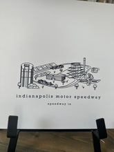 Load image into Gallery viewer, Indianapolis Motor Speedway Minimalist Decor Indiana Art
