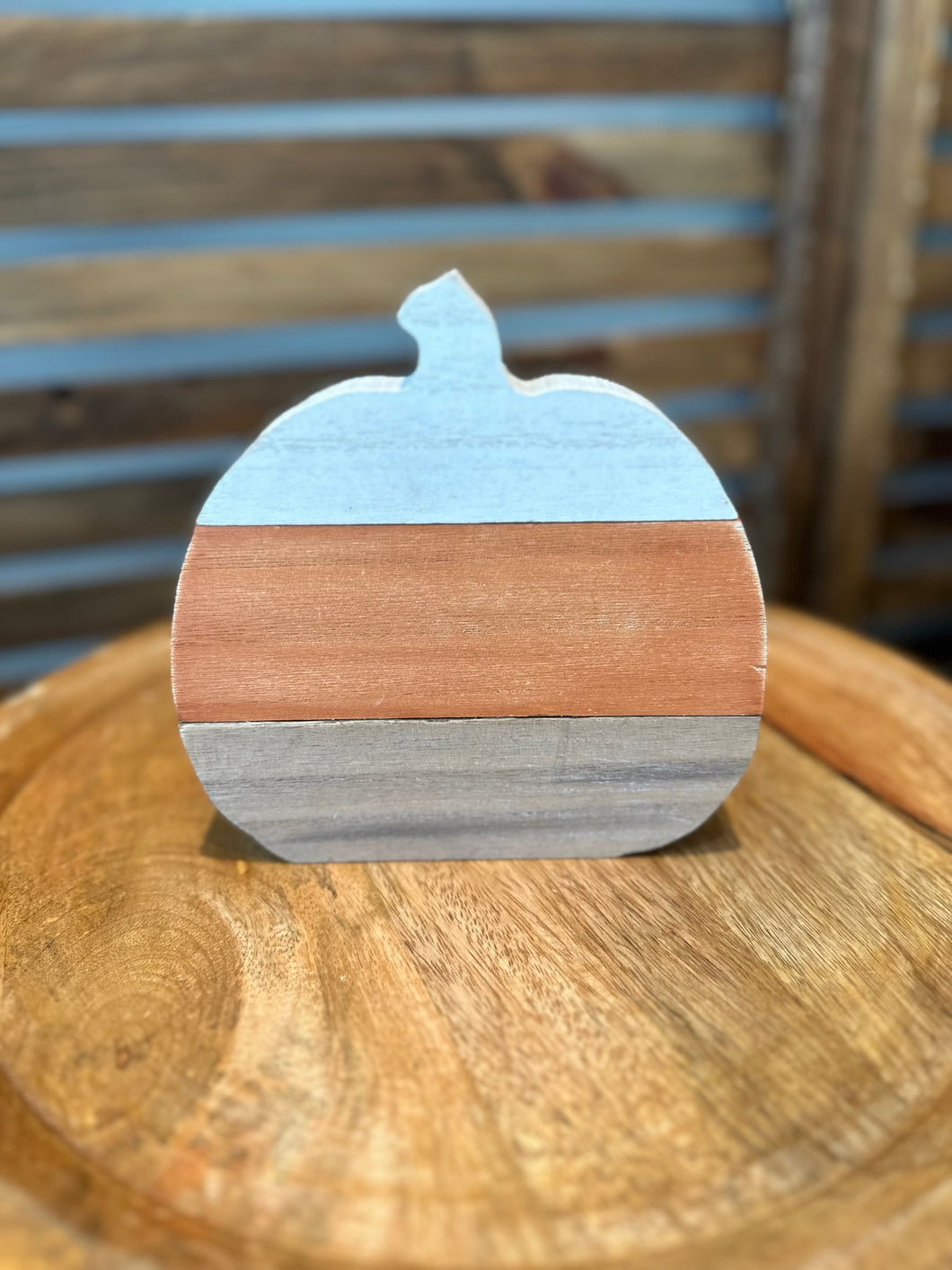 Wood Plank Pumpkin | 2 Sizes/Styles