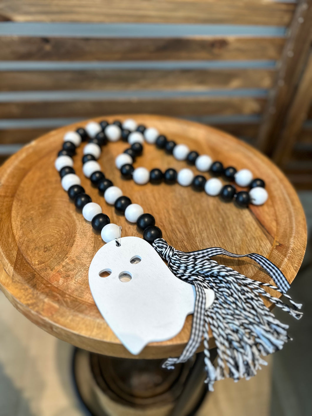 Ghostly Boo Beads Blk/Wht