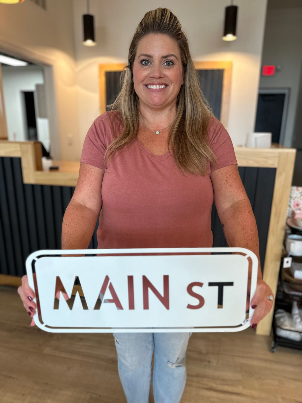 Main Street Powder Coated Sign | 18