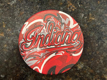 Load image into Gallery viewer, Indiana University Script Stone Coaster by Justin Patten
