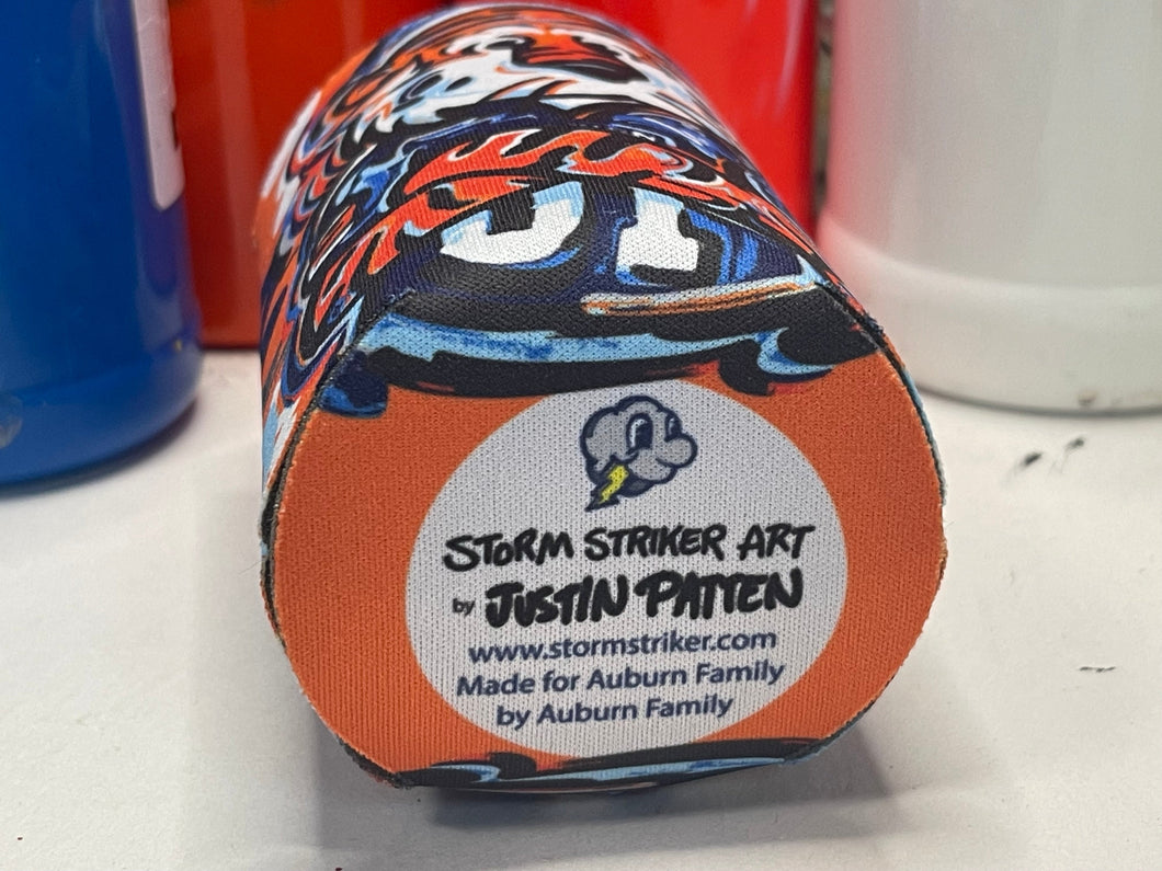 Auburn University Football Aubie Drink Sleeve by Justin Patten (x2)