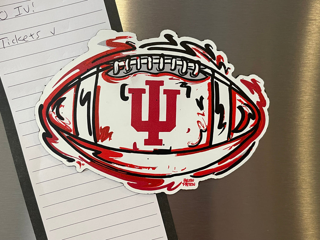 Indiana University Football Magnet by Justin Patten (4