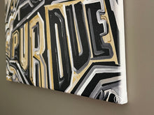 Load image into Gallery viewer, Purdue University 20&quot; x 16&quot; Vintage Boilermaker Special Wrapped Canvas Print by Justin Patten
