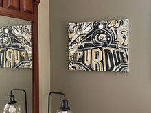 Load image into Gallery viewer, Purdue University 20&quot; x 16&quot; Vintage Boilermaker Special Wrapped Canvas Print by Justin Patten
