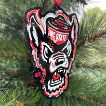 Load image into Gallery viewer, North Carolina State Mascot Ornament by Justin Patten (Black Ornament)
