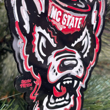 Load image into Gallery viewer, North Carolina State Mascot Ornament by Justin Patten (Black Ornament)
