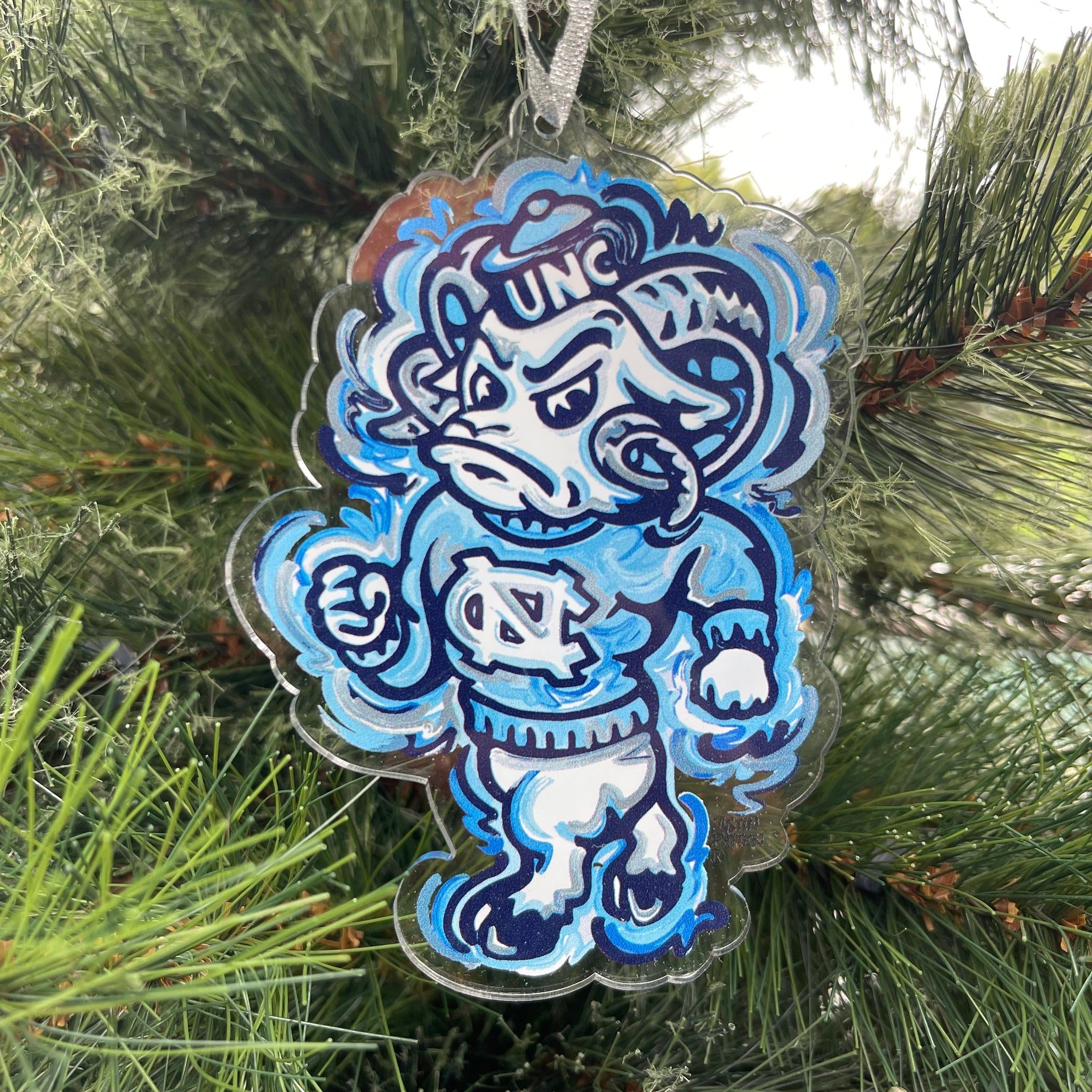 UNC Tar Heels Gnome Metal Chrstmas Ornament - Etsy