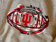 Load image into Gallery viewer, Indiana University Football Women&#39;s Cropped Crew Fleece by Justin Patten
