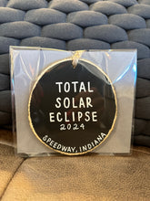 Load image into Gallery viewer, Solar Eclipse Wood Slice Ornament | 2 Styles
