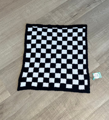 Plush checkered mini snuggle blanket.  18X20.  Not a full size throw.  So cozy and comfy. 