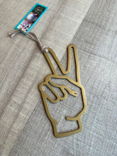 Load image into Gallery viewer, Peace Sign Ornament | Black or Gold
