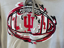 Load image into Gallery viewer, Indiana University Football Women's Cropped  Fleece Hoodie by Justin Patten
