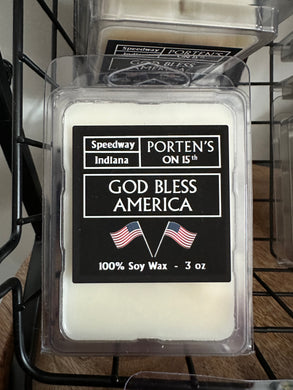 Soy wax melts--God Bless America. 