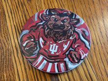 Load image into Gallery viewer, Indiana University Hoosier Mascot Stone Coaster by Justin Patten (IU, Bison, Hoosiers, Bloomington)
