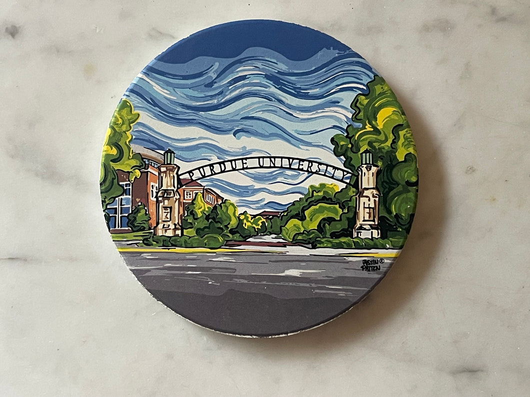 Purdue University Gateway to the Future Stone Coaster by Justin Patten