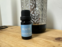 Load image into Gallery viewer, This home fragrance oil in BEACH  has scents of jasmine, sea spray, and mandarin, bergamot, musk, and tuberose.

