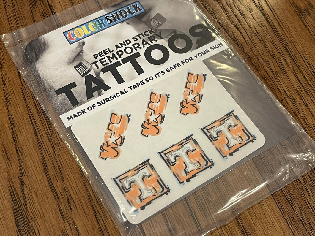 University of Tennessee Body Cal Sticker by Justin Patten (Face Sticker/ Tattoo)