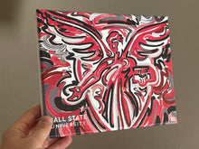 Load image into Gallery viewer, Ball State University 10&quot; x 8&quot; Benny Wrapped Canvas Print by Justin Patten

